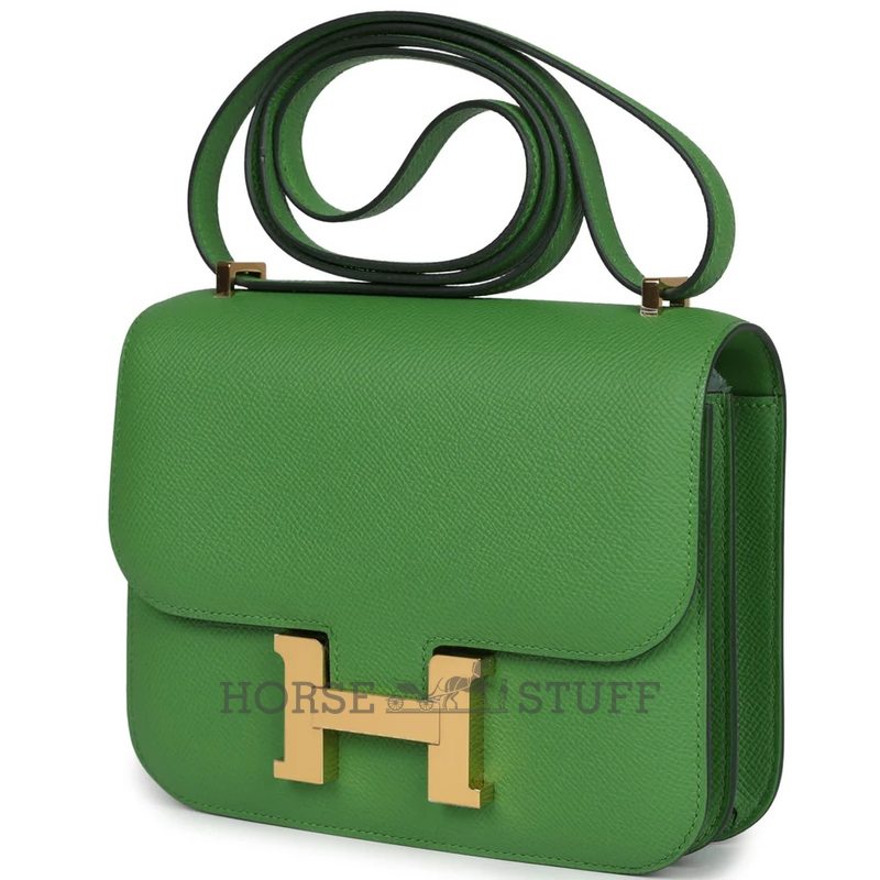 HERMÈS Constance Mini 18 Vert Yucca Epsom GHW