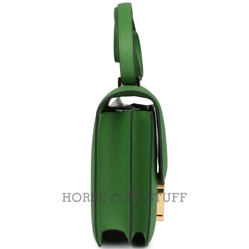 HERMÈS Constance Mini 18 Vert Yucca Epsom GHW