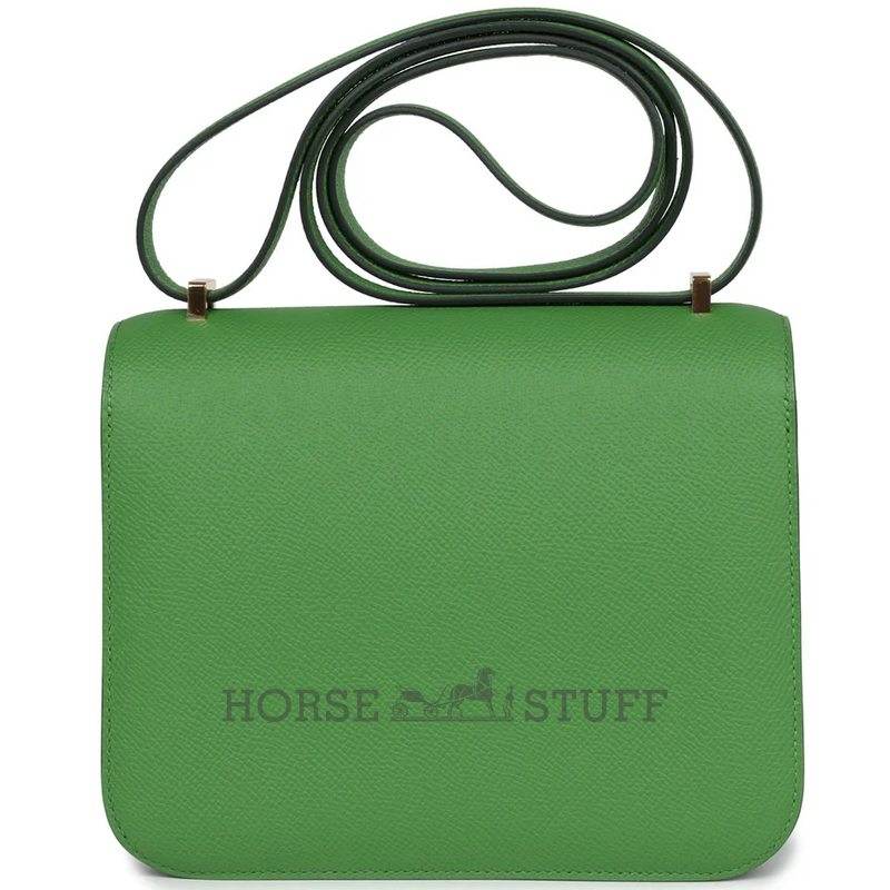 HERMÈS Constance Mini 18 Vert Yucca Epsom GHW