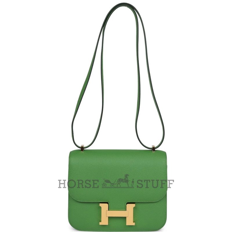 HERMÈS Constance Mini 18 Vert Yucca Epsom GHW
