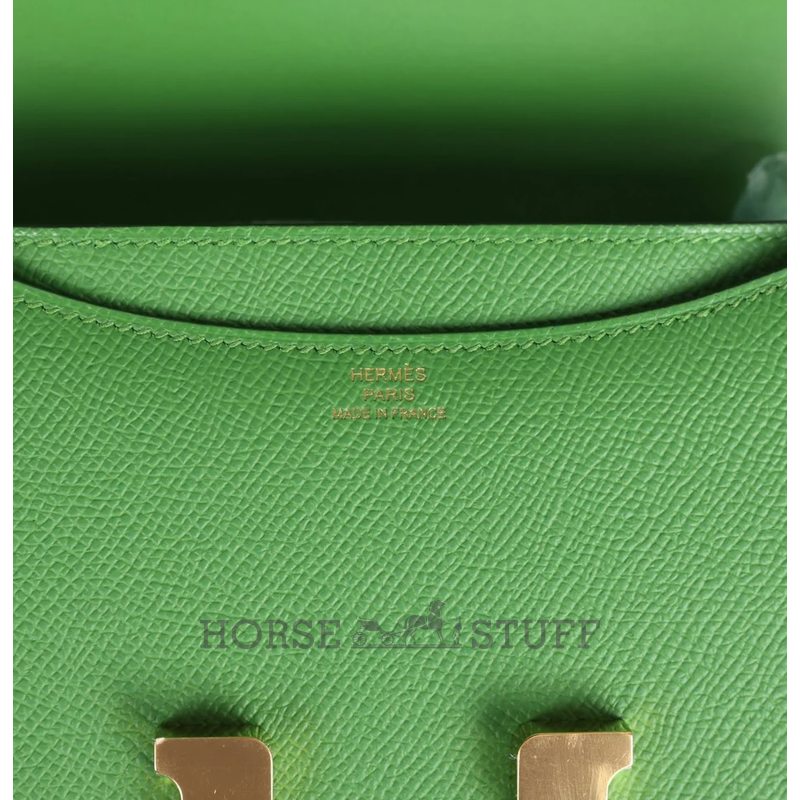 HERMÈS Constance Mini 18 Vert Yucca Epsom GHW