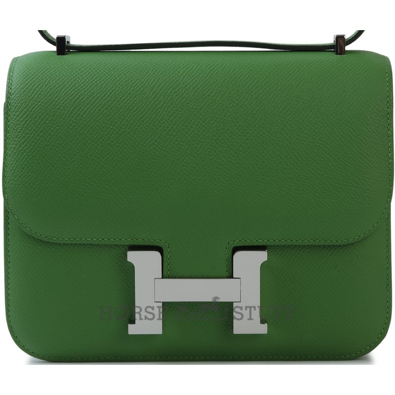 HERMÈS Constance Mini 18 Vert Yucca Epsom PHW