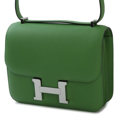 HERMÈS Constance Mini 18 Vert Yucca Epsom PHW