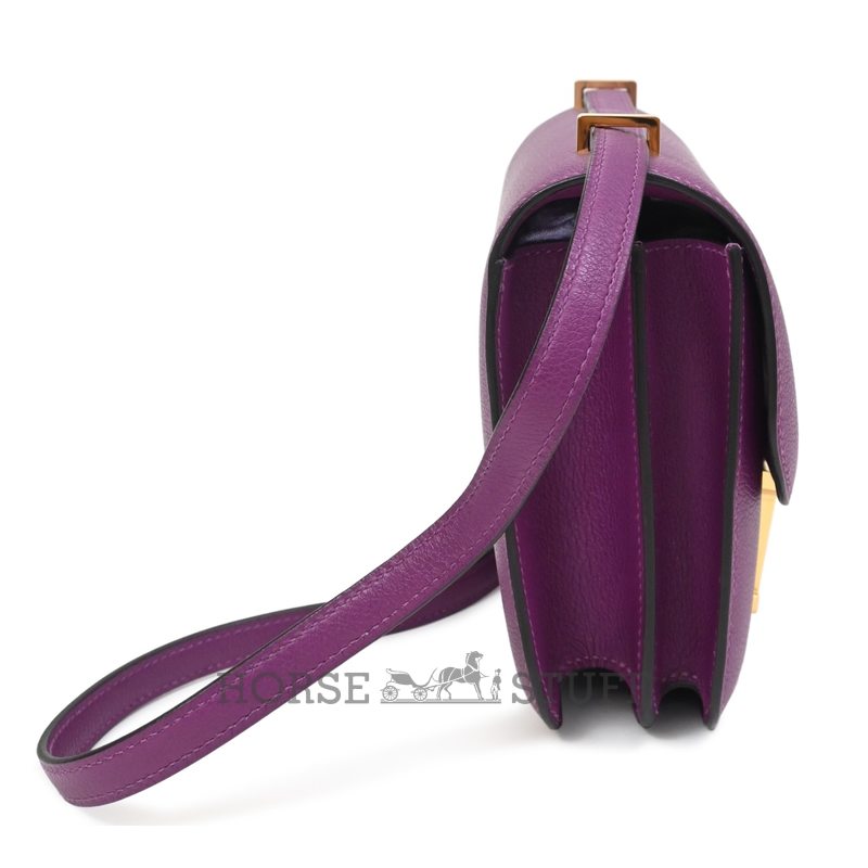 HERMÈS Constance Mini 18 Anemone Evercolor GHW