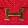 Hermès Constance 18 Rouge Casaque Shiny Niloticus Lizard GHW