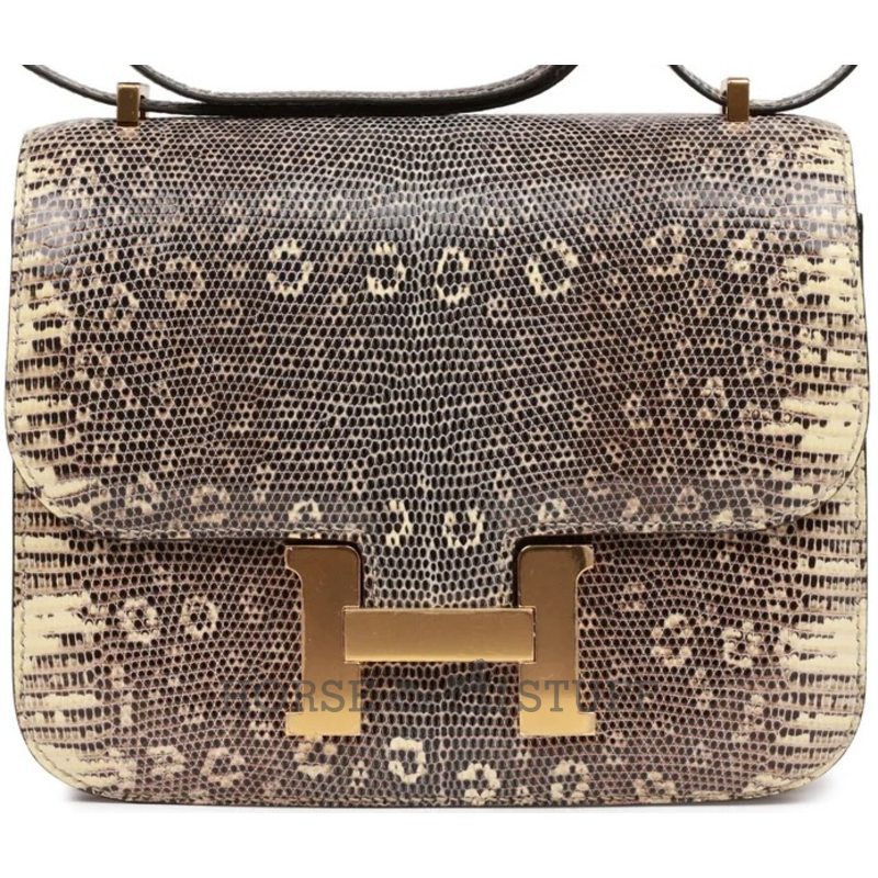 Hermès Constance 18 Ombre Shiny Salvator Varanus Lizard GHW
