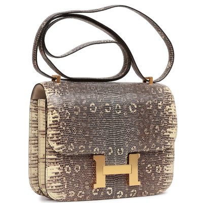 Hermès Constance 18 Ombre Shiny Salvator Varanus Lizard GHW