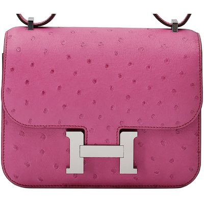 Hermès Constance 18 Fuchsia Ostrich PHW