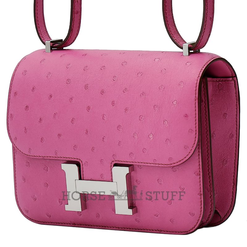 Hermès Constance 18 Fuchsia Ostrich PHW