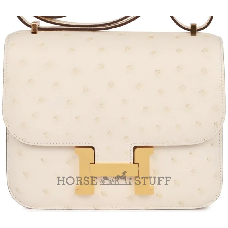 Hermès Constance 18 Nata Ostrich GHW