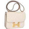 Hermès Constance 18 Nata Ostrich GHW