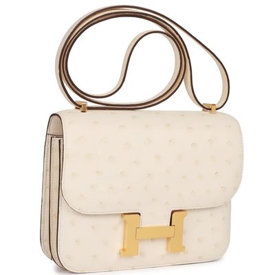 Hermès Constance 18 Nata Ostrich GHW