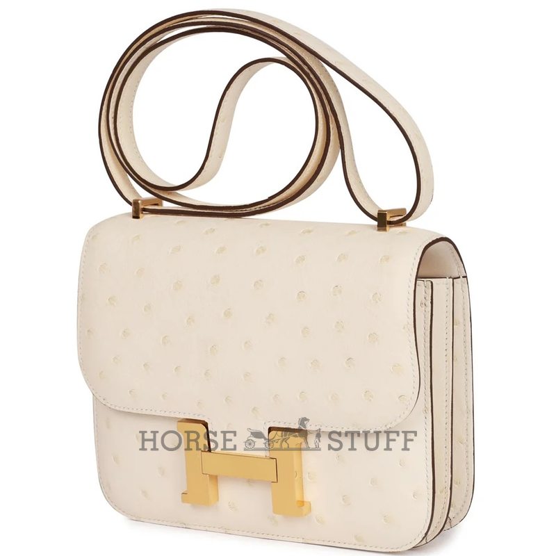 Hermès Constance 18 Nata Ostrich GHW