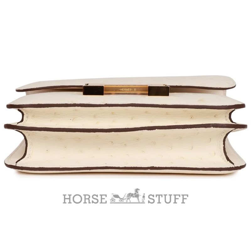 Hermès Constance 18 Nata Ostrich GHW