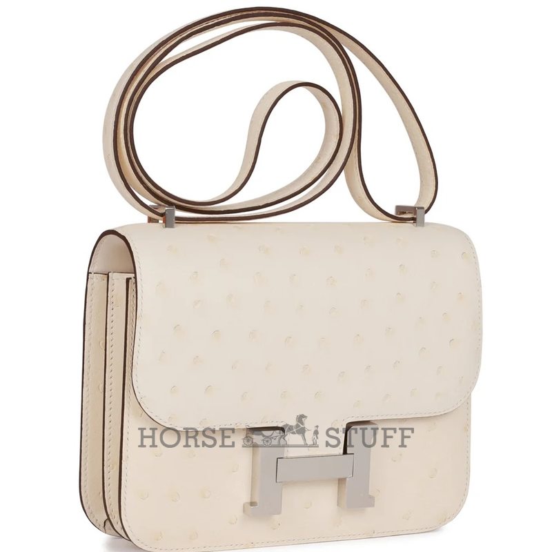 Hermès Constance 18 Nata Ostrich PHW