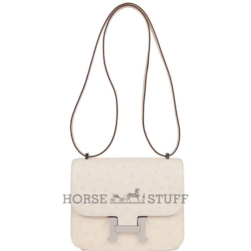 Hermès Constance 18 Nata Ostrich PHW