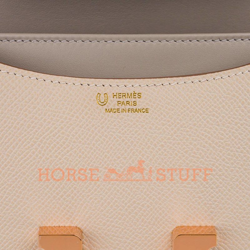 Hermès Constance 18 Special Order HSS Craie / Gris Perle Epsom GHW