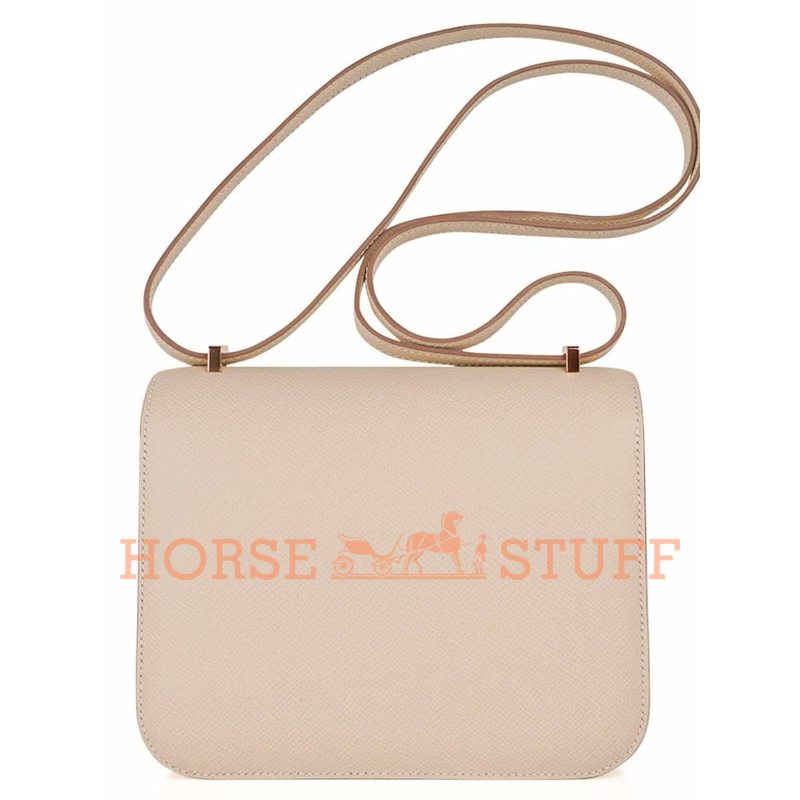 Hermès Constance 18 Special Order HSS Craie / Gris Perle Epsom GHW