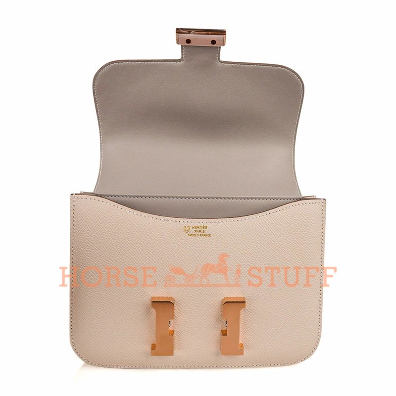 Hermès Constance 18 Special Order HSS Craie / Gris Perle Epsom GHW