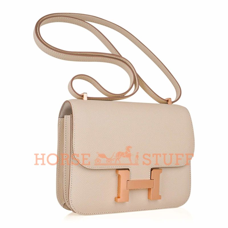 Hermès Constance 18 Special Order HSS Craie / Gris Perle Epsom GHW