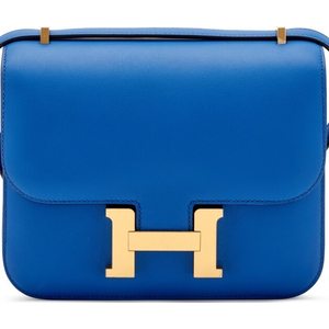 Hermès Constance 18 Blue France Swift GHW