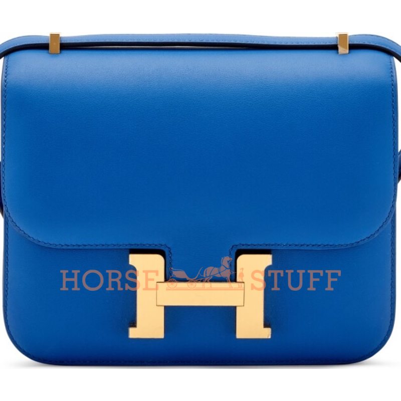 Hermès Constance 18 Blue France Swift GHW