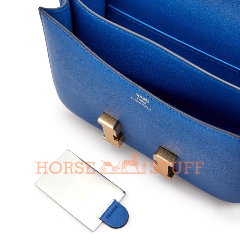 Hermès Constance 18 Blue France Swift GHW