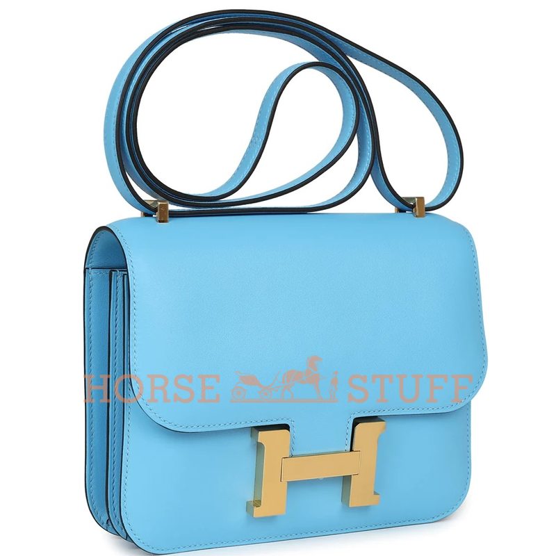 Hermes Constance 18 Celeste Swift GHW