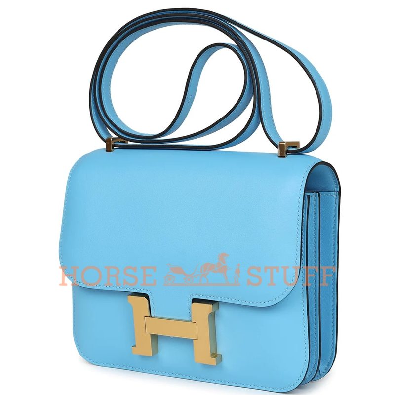 Hermes Constance 18 Celeste Swift GHW