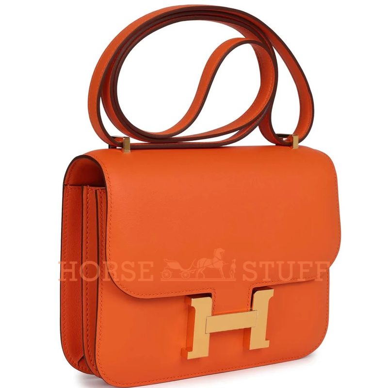 Hermes Constance 18 Orange Swift GHW