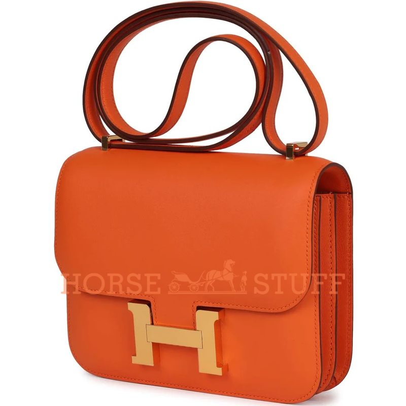 Hermes Constance 18 Orange Swift GHW