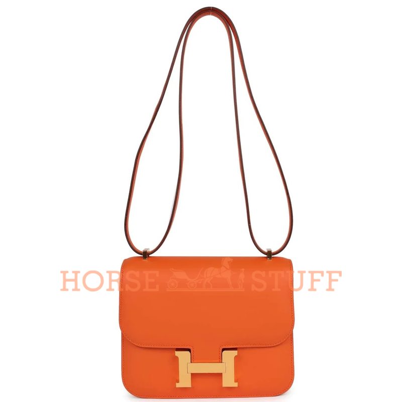 Hermes Constance 18 Orange Swift GHW