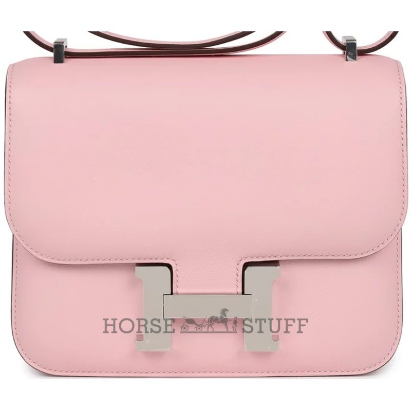HERMÈS Constance Mini 18 Rose Sakura Swift PHW