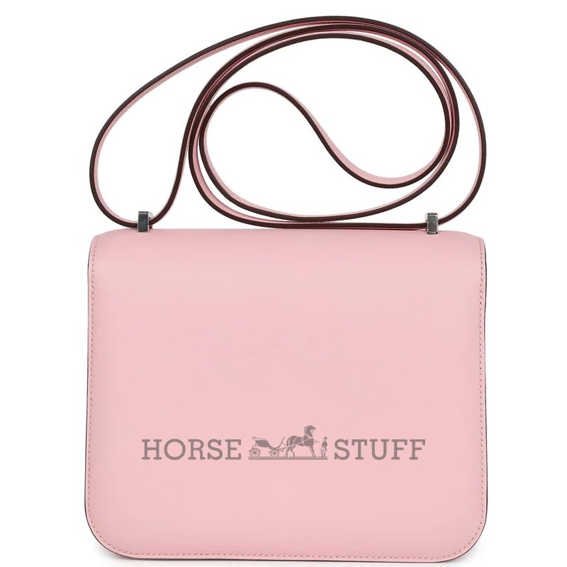 HERMÈS Constance Mini 18 Rose Sakura Swift PHW