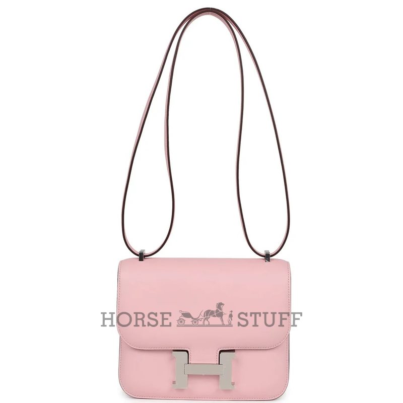 HERMÈS Constance Mini 18 Rose Sakura Swift PHW