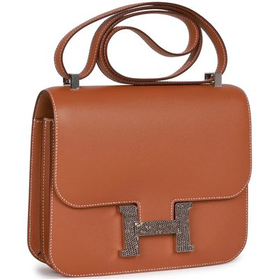 HERMÈS Constance 24 Gold Madame with Ombre Shiny Salvator Varanus Lizard PHW