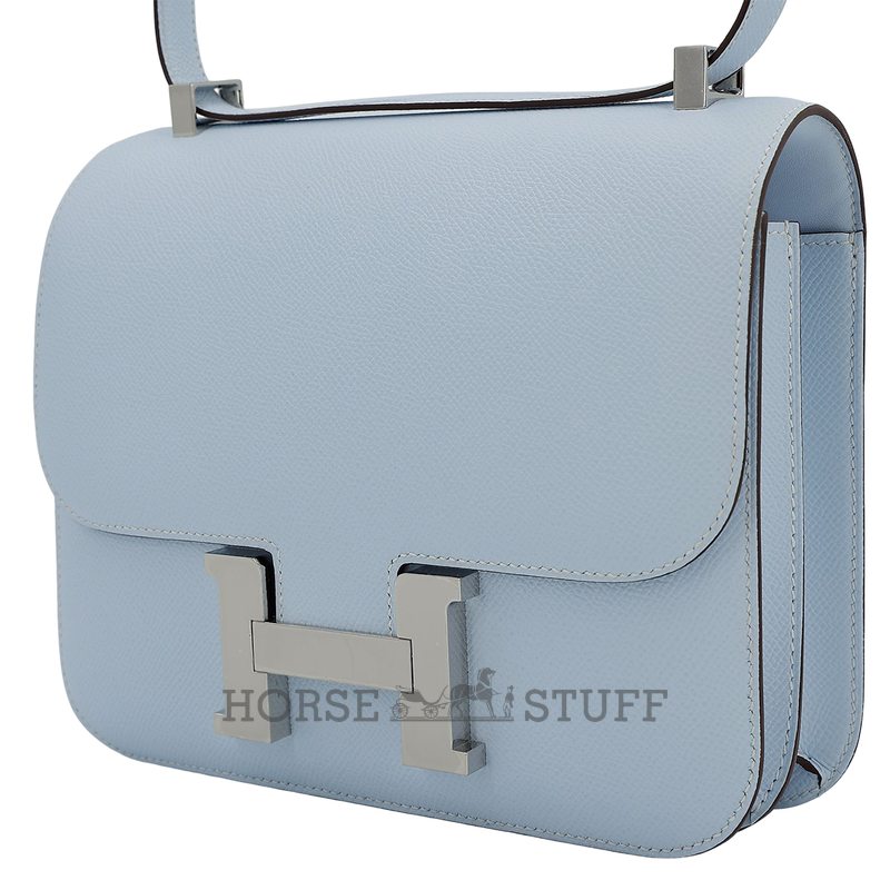 Hermès Constance 24 Blue Brume Epsom PHW