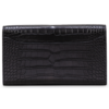 Hermès Constance To Go Wallet Black Matte Crocodile Alligator GHW