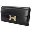 Hermès Constance To Go Wallet Black Box Calf GHW