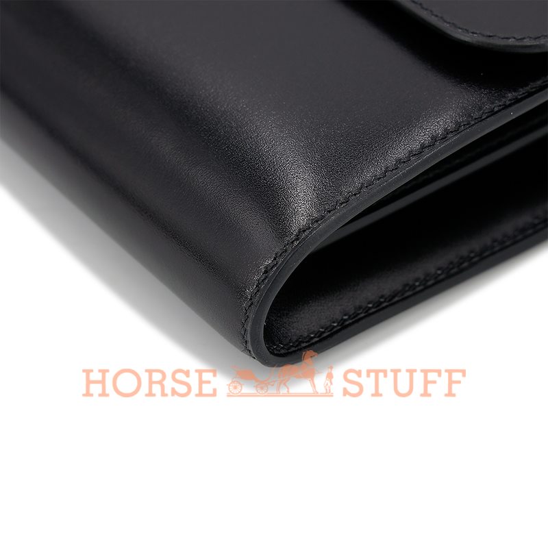 Hermès Constance To Go Wallet Black Box Calf GHW