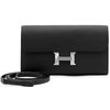 Hermès Constance To Go Wallet Black Epsom PHW