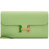 Hermès Constance To Go Wallet Vert Criquet Epsom with Cactus / Beige Sable Shiny Crocodile Alligator and Ombre Salvatore Varanus Lizard GHW
