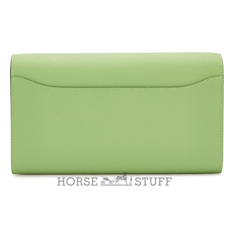 Hermès Constance To Go Wallet Vert Criquet Epsom with Cactus / Beige Sable Shiny Crocodile Alligator and Ombre Salvatore Varanus Lizard GHW