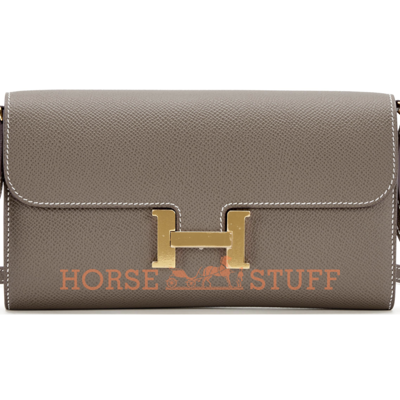 Hermès Constance To Go Wallet Etoupe Epsom GHW