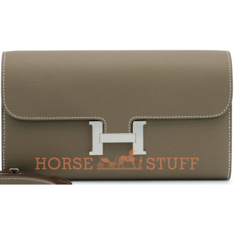 Hermès Constance To Go Wallet Etoupe Epsom PHW