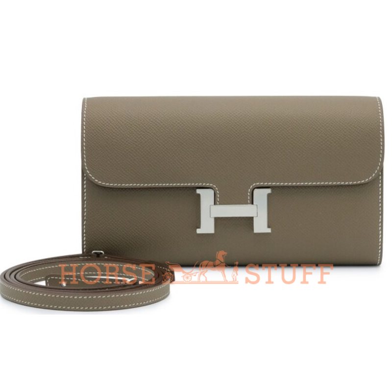 Hermès Constance To Go Wallet Etoupe Epsom PHW