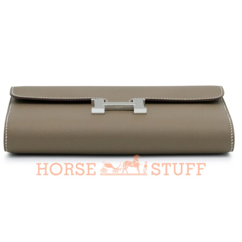 Hermès Constance To Go Wallet Etoupe Epsom PHW