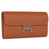 Hermès Constance To Go Wallet Gold Epsom PHW