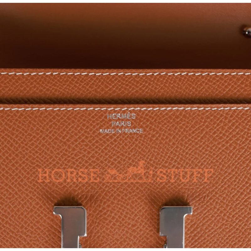 Hermès Constance To Go Wallet Gold Epsom PHW