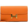 Hermès Constance To Go Wallet Orange Epsom GHW